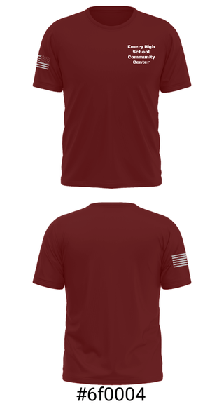 Short Sleeve Performance Shirt, Emery High School Community Center, Spirit Store, Teamtime, Team time, sublimation, custom sports apparel, team uniforms, spirit wear, spiritwear, sports uniforms, custom shirts, team store, custom team store, fundraiser sports, apparel fundraiser