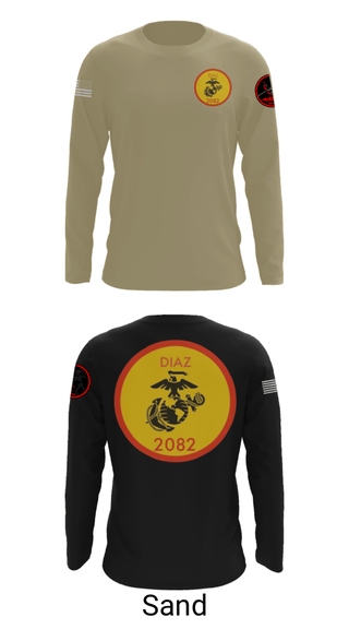 Long Sleeve Performance Shirt, , Marines, Teamtime, Team time, sublimation, custom sports apparel, team uniforms, spirit wear, spiritwear, sports uniforms, custom shirts, team store, custom team store, fundraiser sports, apparel fundraiser