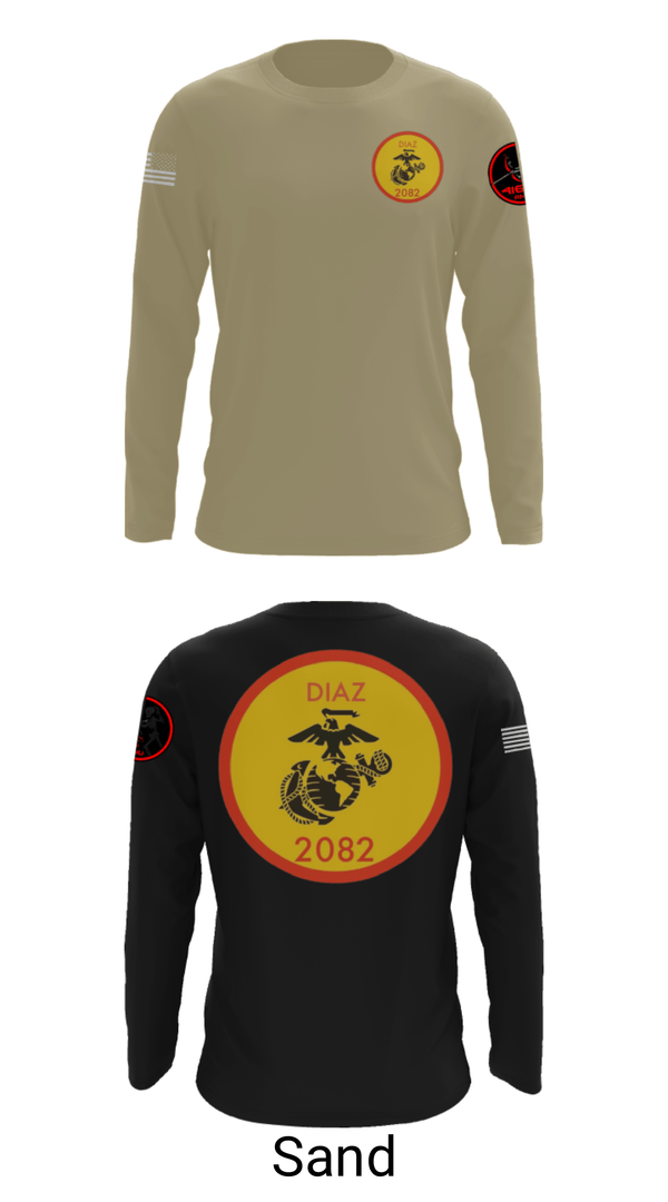 Long Sleeve Performance Shirt, , Marines, Teamtime, Team time, sublimation, custom sports apparel, team uniforms, spirit wear, spiritwear, sports uniforms, custom shirts, team store, custom team store, fundraiser sports, apparel fundraiser