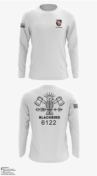 Long Sleeve Performance Shirt, 1-54th SFABBco 1/54th SFAB, Army, Teamtime, Team time, sublimation, custom sports apparel, team uniforms, spirit wear, spiritwear, sports uniforms, custom shirts, team store, custom team store, fundraiser sports, apparel fundraiser