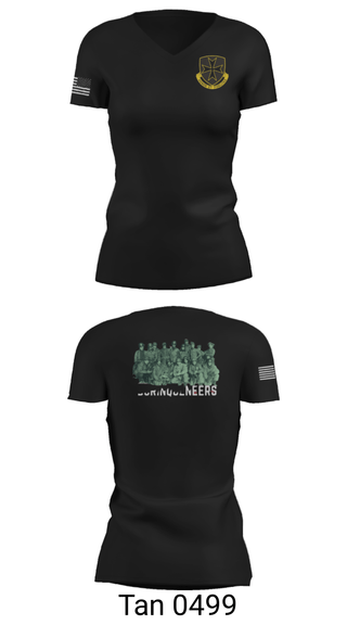 Women's Short Sleeve Vneck Shirt, , Army, Teamtime, Team time, sublimation, custom sports apparel, team uniforms, spirit wear, spiritwear, sports uniforms, custom shirts, team store, custom team store, fundraiser sports, apparel fundraiser