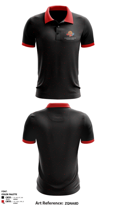 Learning Bridge 87605952 Short Sleeve Performance Polo - 1