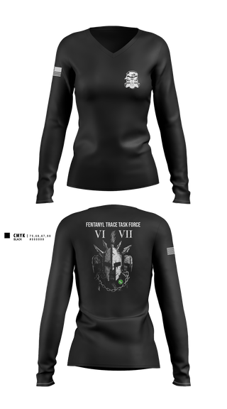 Women's Long Sleeve Vneck Shirt, FTTF, Police, Teamtime, Team time, sublimation, custom sports apparel, team uniforms, spirit wear, spiritwear, sports uniforms, custom shirts, team store, custom team store, fundraiser sports, apparel fundraiser