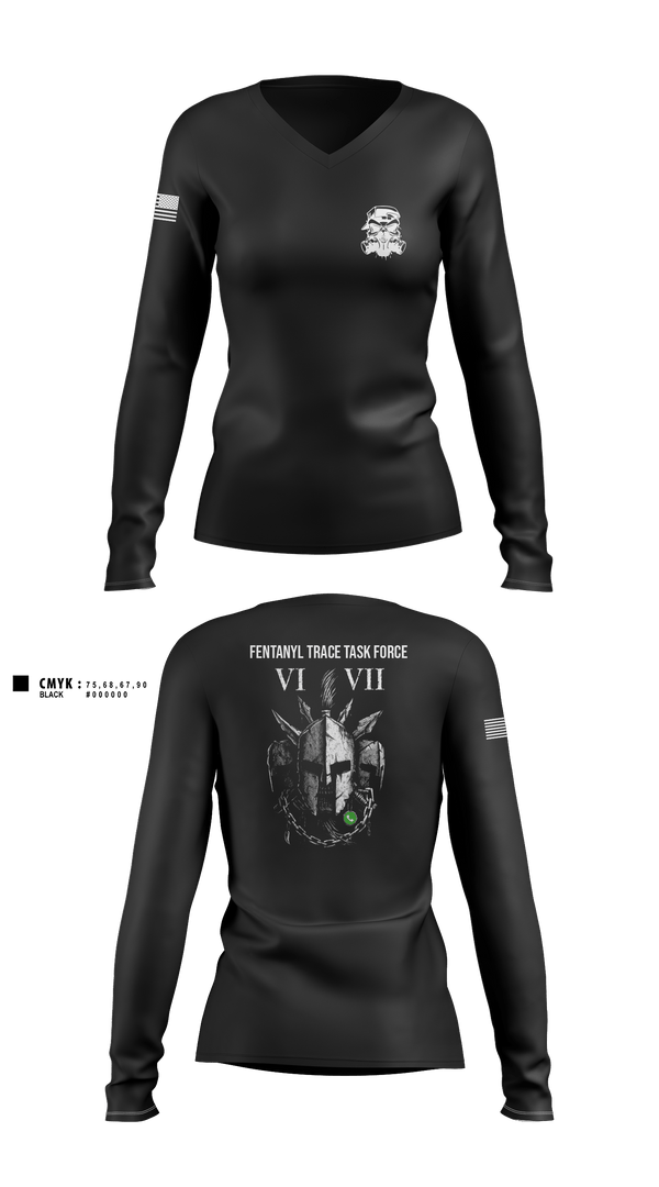 Women's Long Sleeve Vneck Shirt, FTTF, Police, Teamtime, Team time, sublimation, custom sports apparel, team uniforms, spirit wear, spiritwear, sports uniforms, custom shirts, team store, custom team store, fundraiser sports, apparel fundraiser