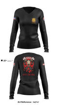 423 TC 57126457 Women's Long Sleeve V-neck Shirt - 4