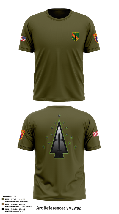 A Co, 1st BN, 4SFAB 88998967 Short Sleeve Performance Shirt - 67