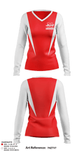 North Attleborough High School Swimming 66715277 Women's Long Sleeve V-neck Shirt - 38