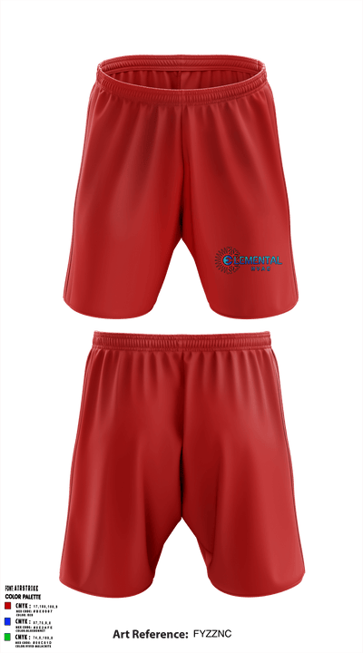 Elemental HVAC 68052720 Athletic Shorts With Pockets - 1