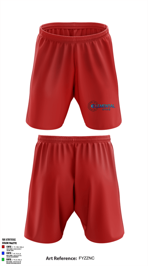 Athletic Shorts With Pockets, Elemental HVAC, , Teamtime, Team time, sublimation, custom sports apparel, team uniforms, spirit wear, spiritwear, sports uniforms, custom shirts, team store, custom team store, fundraiser sports, apparel fundraiser