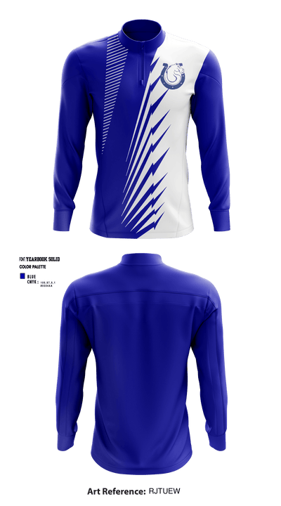 Sanford H Calhoun High School Track and Field 4577657 Quarter Zip Jacket - 1