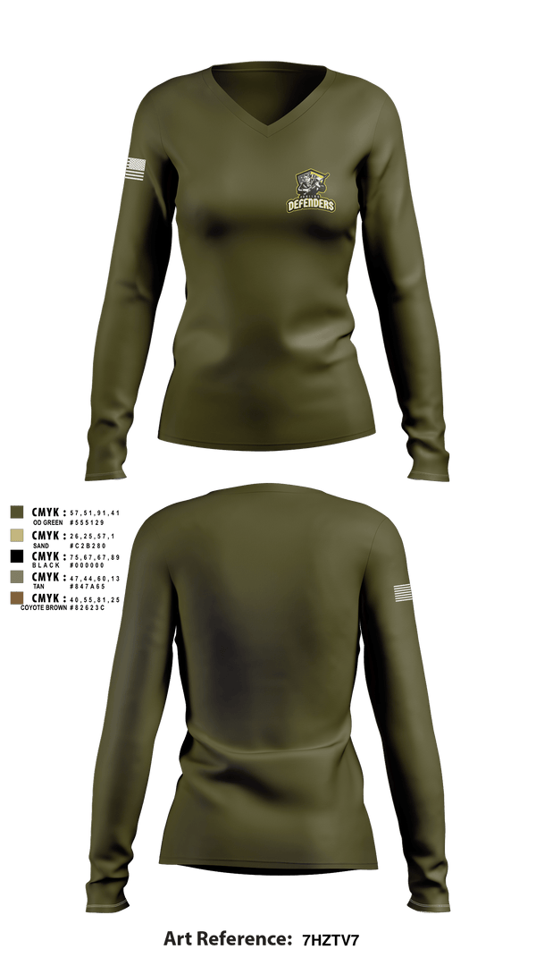 Women's Long Sleeve Vneck Shirt, Dallas Defenders, Men's Lacrosse, Teamtime, Team time, sublimation, custom sports apparel, team uniforms, spirit wear, spiritwear, sports uniforms, custom shirts, team store, custom team store, fundraiser sports, apparel fundraiser