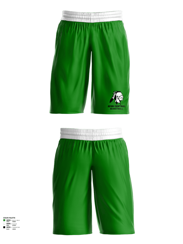 Womens Basketball Shorts, Avon Central High School Basketball, Women's Basketball, Teamtime, Team time, sublimation, custom sports apparel, team uniforms, spirit wear, spiritwear, sports uniforms, custom shirts, team store, custom team store, fundraiser sports, apparel fundraiser