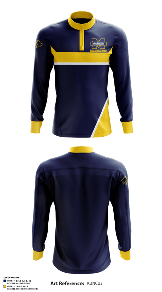 Quarter Zip Jacket, Marion High School Drill, Spirit Store, Teamtime, Team time, sublimation, custom sports apparel, team uniforms, spirit wear, spiritwear, sports uniforms, custom shirts, team store, custom team store, fundraiser sports, apparel fundraiser