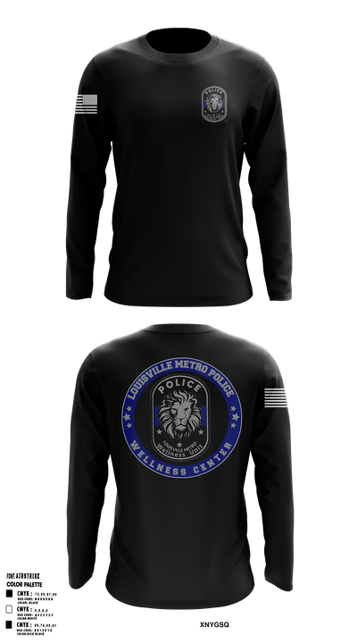 LMPD WELLNESS UNIT 57216807 Long Sleeve Performance Shirt - 49