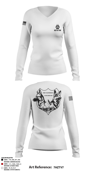 Women's Long Sleeve Vneck Shirt, , Army, Teamtime, Team time, sublimation, custom sports apparel, team uniforms, spirit wear, spiritwear, sports uniforms, custom shirts, team store, custom team store, fundraiser sports, apparel fundraiser