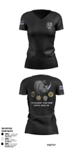 SDRPA 74726956 Women's Short Sleeve V-neck Shirt - 8