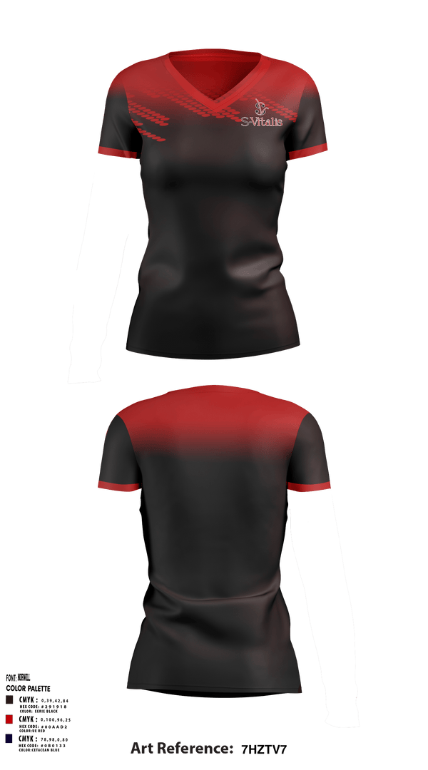 Women's Short Sleeve Vneck Shirt, S-Vitalis, , Teamtime, Team time, sublimation, custom sports apparel, team uniforms, spirit wear, spiritwear, sports uniforms, custom shirts, team store, custom team store, fundraiser sports, apparel fundraiser
