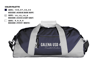 Duffle Bag, Galena Middle School, Spirit Store, Teamtime, Team time, sublimation, custom sports apparel, team uniforms, spirit wear, spiritwear, sports uniforms, custom shirts, team store, custom team store, fundraiser sports, apparel fundraiser