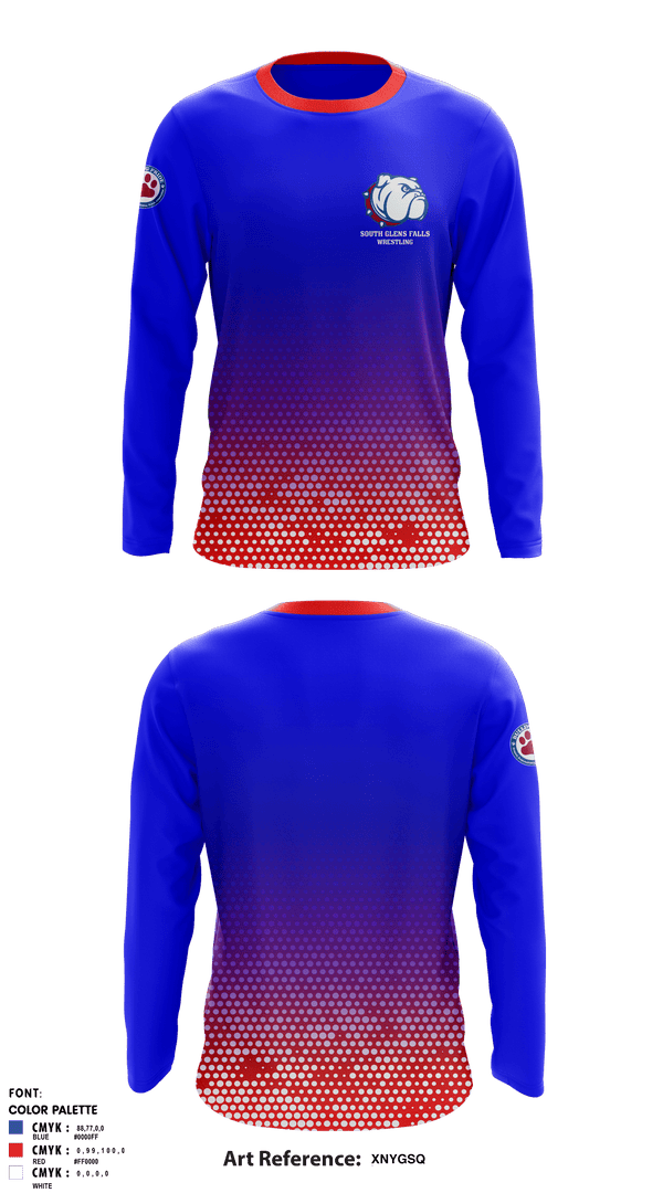 Long Sleeve Rash Guard Shirt, South Glens Falls Senior High School Wrestling, Wrestling, Teamtime, Team time, sublimation, custom sports apparel, team uniforms, spirit wear, spiritwear, sports uniforms, custom shirts, team store, custom team store, fundraiser sports, apparel fundraiser