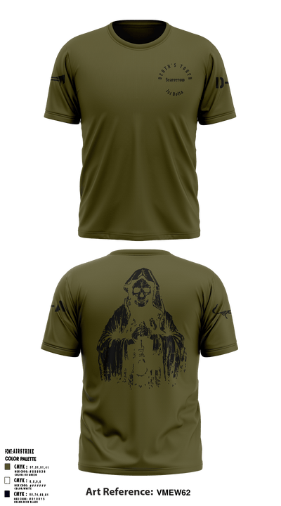 Death's Touch Scarecrow 51753368 Short Sleeve Performance Shirt - 18
