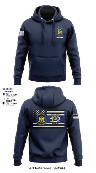 Hoodie, MSHP Class 120, Police, Teamtime, Team time, sublimation, custom sports apparel, team uniforms, spirit wear, spiritwear, sports uniforms, custom shirts, team store, custom team store, fundraiser sports, apparel fundraiser