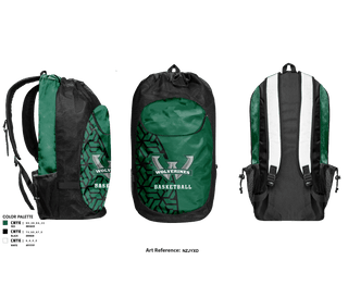 Gear Bag, Woodland High School, Men's Basketball, Teamtime, Team time, sublimation, custom sports apparel, team uniforms, spirit wear, spiritwear, sports uniforms, custom shirts, team store, custom team store, fundraiser sports, apparel fundraiser