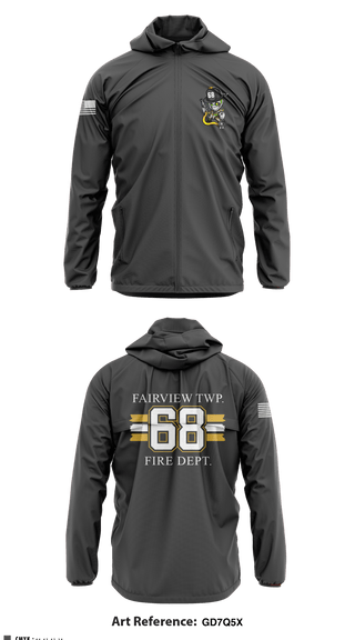 Windbreaker, , Fire Department, Teamtime, Team time, sublimation, custom sports apparel, team uniforms, spirit wear, spiritwear, sports uniforms, custom shirts, team store, custom team store, fundraiser sports, apparel fundraiser
