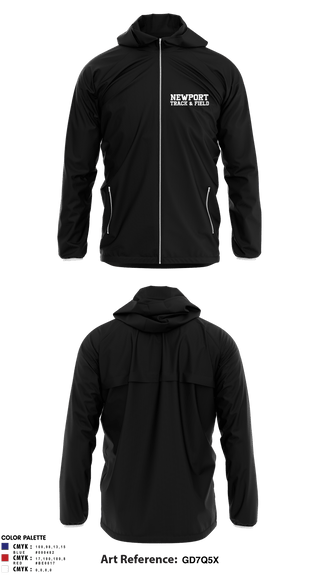 Windbreaker, Newport High School Track & Field, Track & Field, Teamtime, Team time, sublimation, custom sports apparel, team uniforms, spirit wear, spiritwear, sports uniforms, custom shirts, team store, custom team store, fundraiser sports, apparel fundraiser
