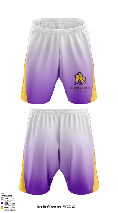 Georgetown-Ridge Farm High School Cheer 38211561 Athletic Shorts With Pockets - 1