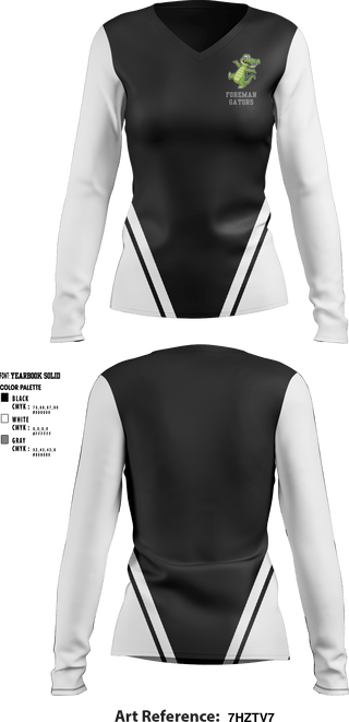 Women's Long Sleeve Vneck Shirt, Oscar Hamilton Elementary, Spirit Store, Teamtime, Team time, sublimation, custom sports apparel, team uniforms, spirit wear, spiritwear, sports uniforms, custom shirts, team store, custom team store, fundraiser sports, apparel fundraiser