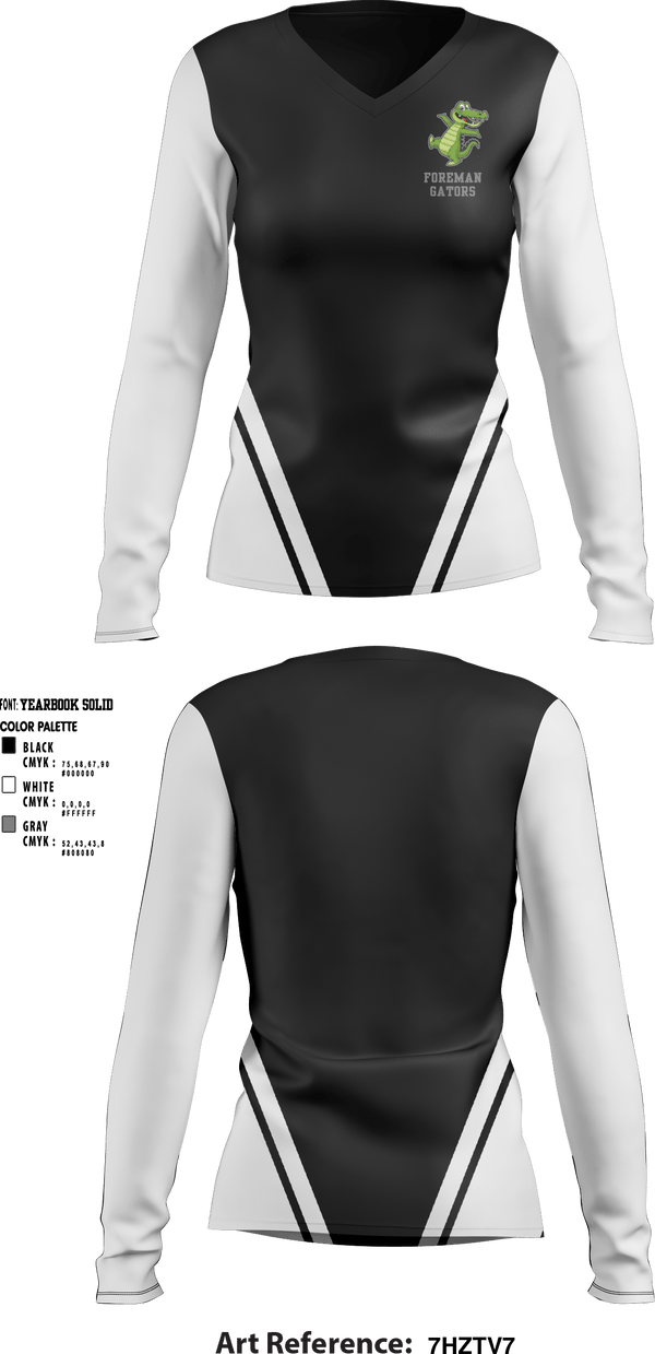 Women's Long Sleeve Vneck Shirt, Oscar Hamilton Elementary, Spirit Store, Teamtime, Team time, sublimation, custom sports apparel, team uniforms, spirit wear, spiritwear, sports uniforms, custom shirts, team store, custom team store, fundraiser sports, apparel fundraiser