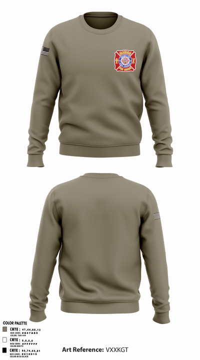 Marion Fire Rescue 14019753 Crew Neck Sweatshirt - 1