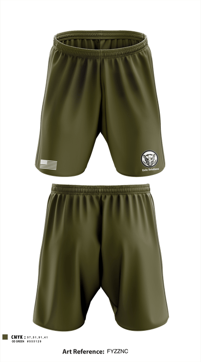 Exile Solutions 31522554 Athletic Shorts With Pockets - 2