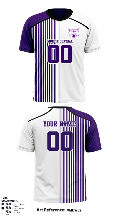 Muncie Central High School Volleyball 72466544 Short Sleeve Performance Shirt - 2