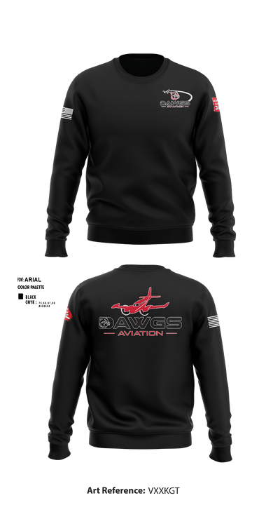 Dawgs Aviation 13056460 Crew Neck Sweatshirt - 1