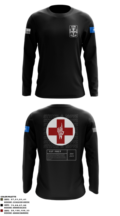 1st FRSD 86296727 Long Sleeve Performance Shirt - 59