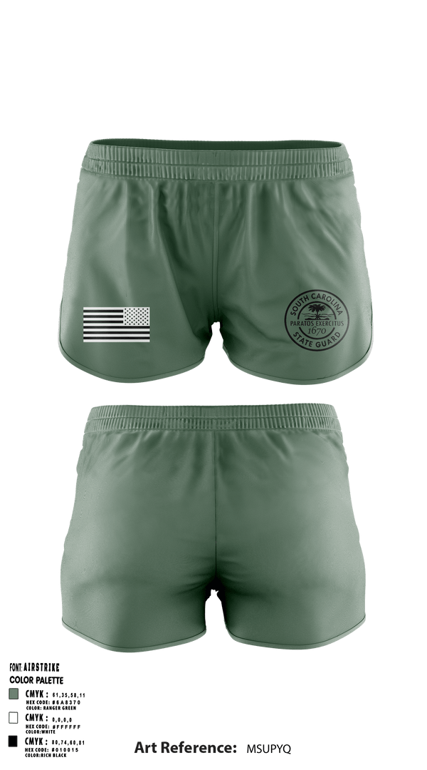 Ranger Panties, South Carolina State Guard, , Teamtime, Team time, sublimation, custom sports apparel, team uniforms, spirit wear, spiritwear, sports uniforms, custom shirts, team store, custom team store, fundraiser sports, apparel fundraiser