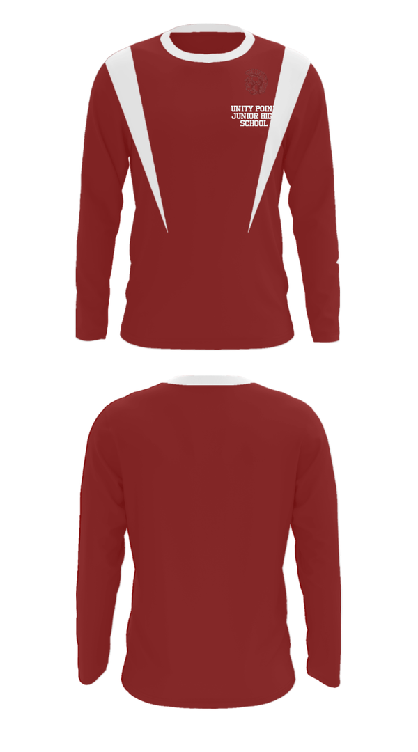 Long Sleeve Performance Shirt, Unity Point Junior High School, Spirit Store, Teamtime, Team time, sublimation, custom sports apparel, team uniforms, spirit wear, spiritwear, sports uniforms, custom shirts, team store, custom team store, fundraiser sports, apparel fundraiser