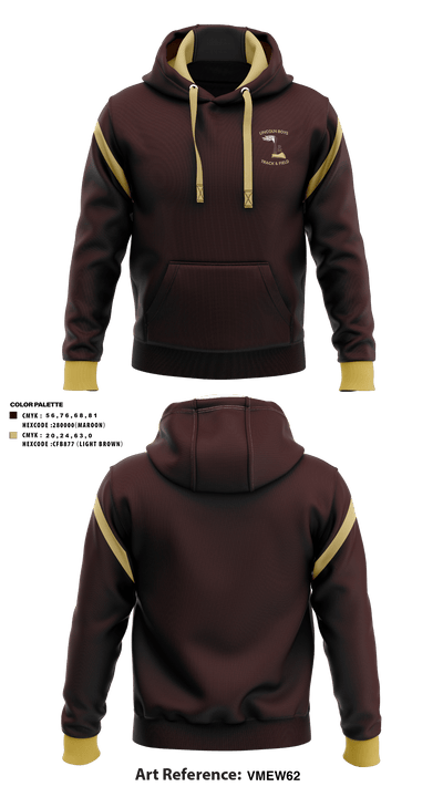 Lincoln High School Track 14520032 Hoodie - 3