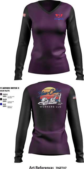 Women's Long Sleeve Vneck Shirt, , , Teamtime, Team time, sublimation, custom sports apparel, team uniforms, spirit wear, spiritwear, sports uniforms, custom shirts, team store, custom team store, fundraiser sports, apparel fundraiser
