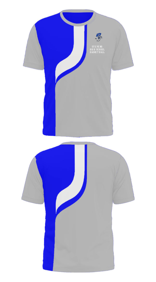 Short Sleeve Performance Shirt, Stevens High School Basketball, Men's Basketball, Teamtime, Team time, sublimation, custom sports apparel, team uniforms, spirit wear, spiritwear, sports uniforms, custom shirts, team store, custom team store, fundraiser sports, apparel fundraiser