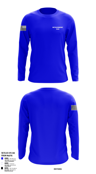 Detachment 340 18126708 Long Sleeve Performance Shirt - 1