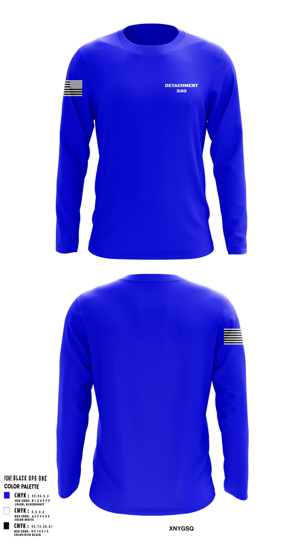 Long Sleeve Performance Shirt, Detachment 340, Air Force, Teamtime, Team time, sublimation, custom sports apparel, team uniforms, spirit wear, spiritwear, sports uniforms, custom shirts, team store, custom team store, fundraiser sports, apparel fundraiser