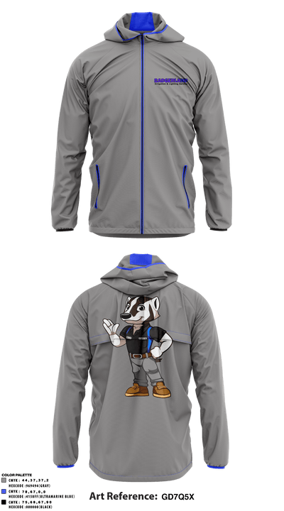 Badgerland Irrigation and Lighting Service 64903561 Windbreaker - 1
