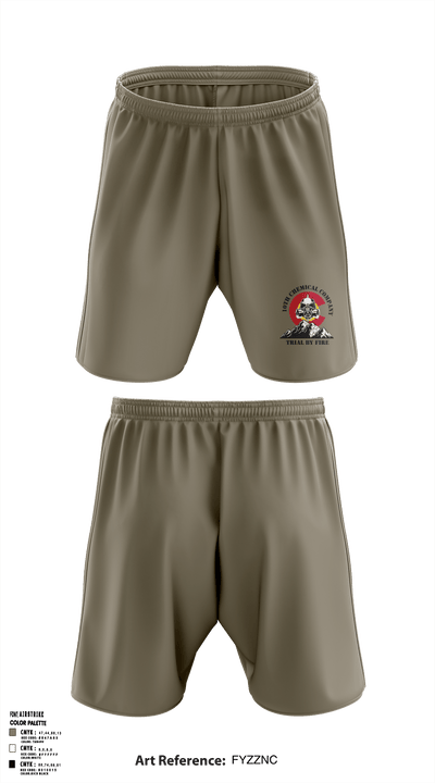 10th Chemical Company 11316758 Athletic Shorts With Pockets - 52