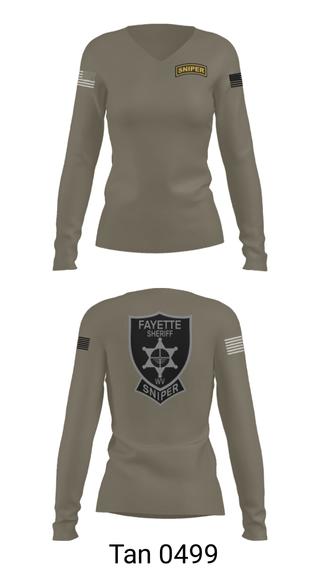 Women's Long Sleeve Vneck Shirt, , Police, Teamtime, Team time, sublimation, custom sports apparel, team uniforms, spirit wear, spiritwear, sports uniforms, custom shirts, team store, custom team store, fundraiser sports, apparel fundraiser