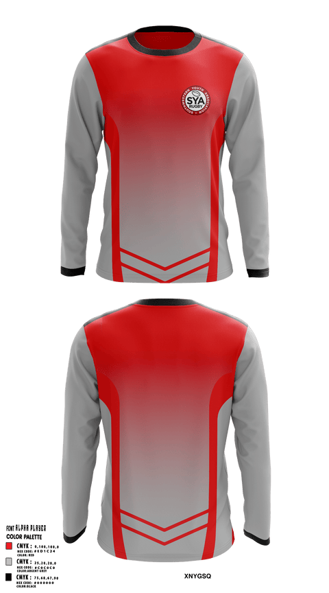 Long Sleeve Performance Shirt, Southwestern Youth Association Rugby, Rugby, Teamtime, Team time, sublimation, custom sports apparel, team uniforms, spirit wear, spiritwear, sports uniforms, custom shirts, team store, custom team store, fundraiser sports, apparel fundraiser