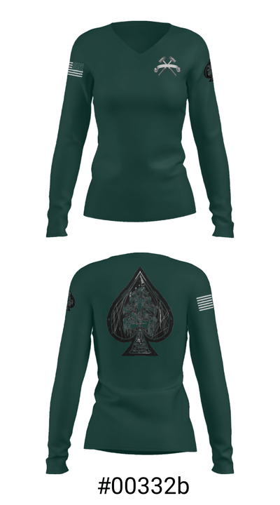 2-14 cav 34196464 Women's Long Sleeve V-neck Shirt - 36