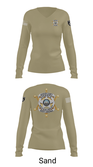 Women's Long Sleeve Vneck Shirt, , Police, Teamtime, Team time, sublimation, custom sports apparel, team uniforms, spirit wear, spiritwear, sports uniforms, custom shirts, team store, custom team store, fundraiser sports, apparel fundraiser