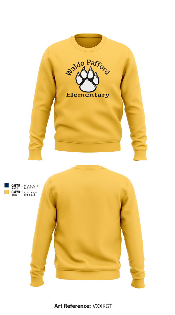Crew Neck Sweatshirt, Waldo Pafford Elementary, Spirit Store, Teamtime, Team time, sublimation, custom sports apparel, team uniforms, spirit wear, spiritwear, sports uniforms, custom shirts, team store, custom team store, fundraiser sports, apparel fundraiser